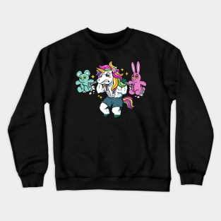 The Mighty Horns: Unleashing Power at the Unicorn Squat Gym Crewneck Sweatshirt